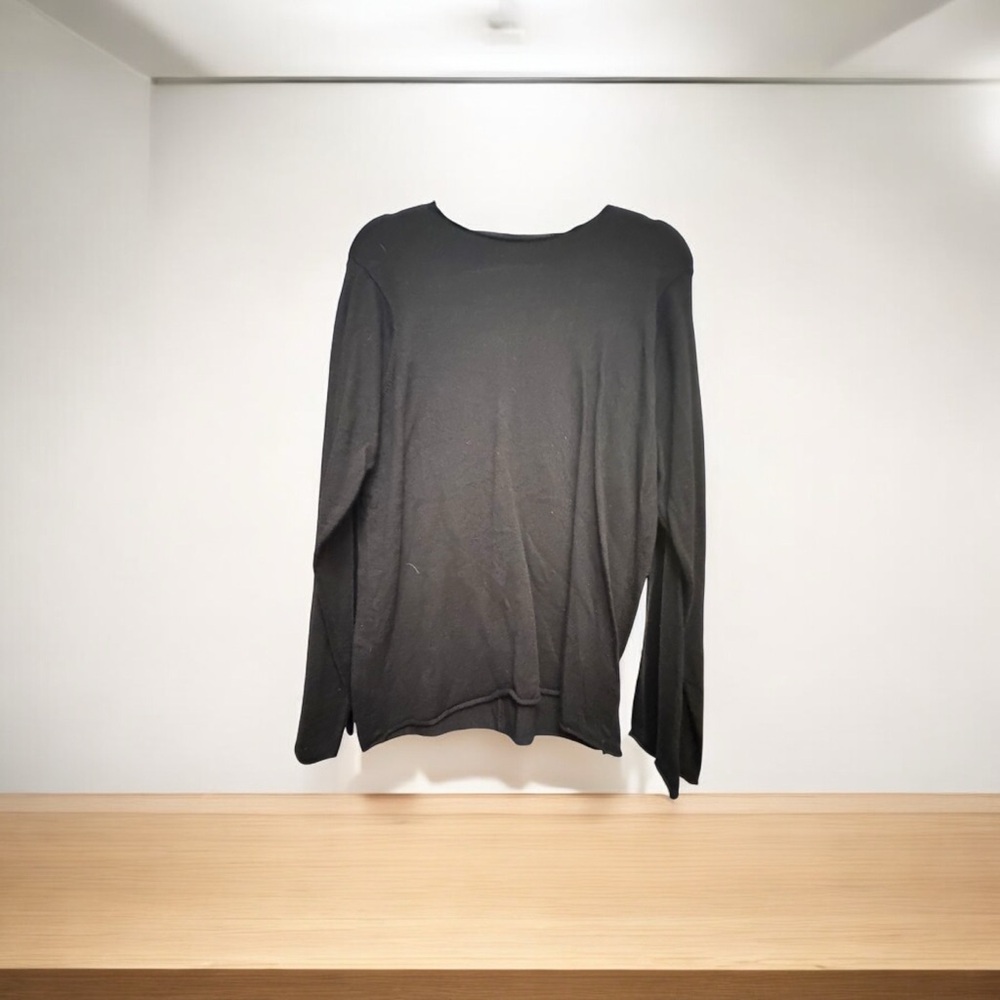 DSTLD Black Long Sleeve Tee Classic Design
